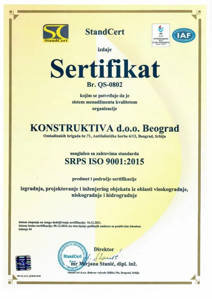 ISO sertifikat 1
